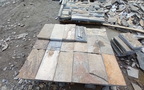 Плитка пилёная златолит Уральский для цоколя, отмостки купить в Карачаево-Черкесской Республике