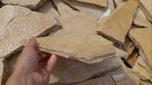 Плитняк златолит жёлтый для цоколя купить в Карачаево-Черкесской Республике